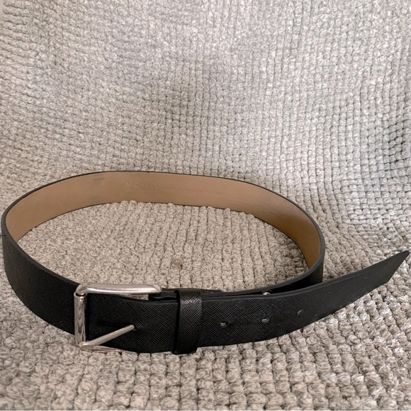 MICHAEL Michael Kors Accessories - MICHAEL Kors Black Silver Leather Belt Women's Small